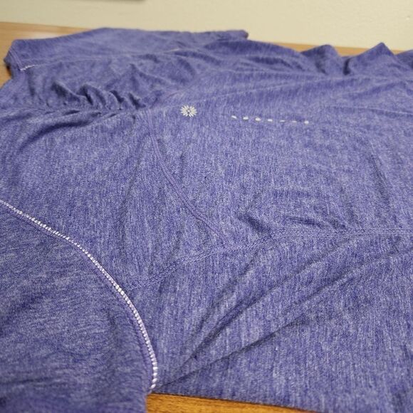 NWT tangerine XL purple top. Short sleeved athletic top. - Picture 6 of 6